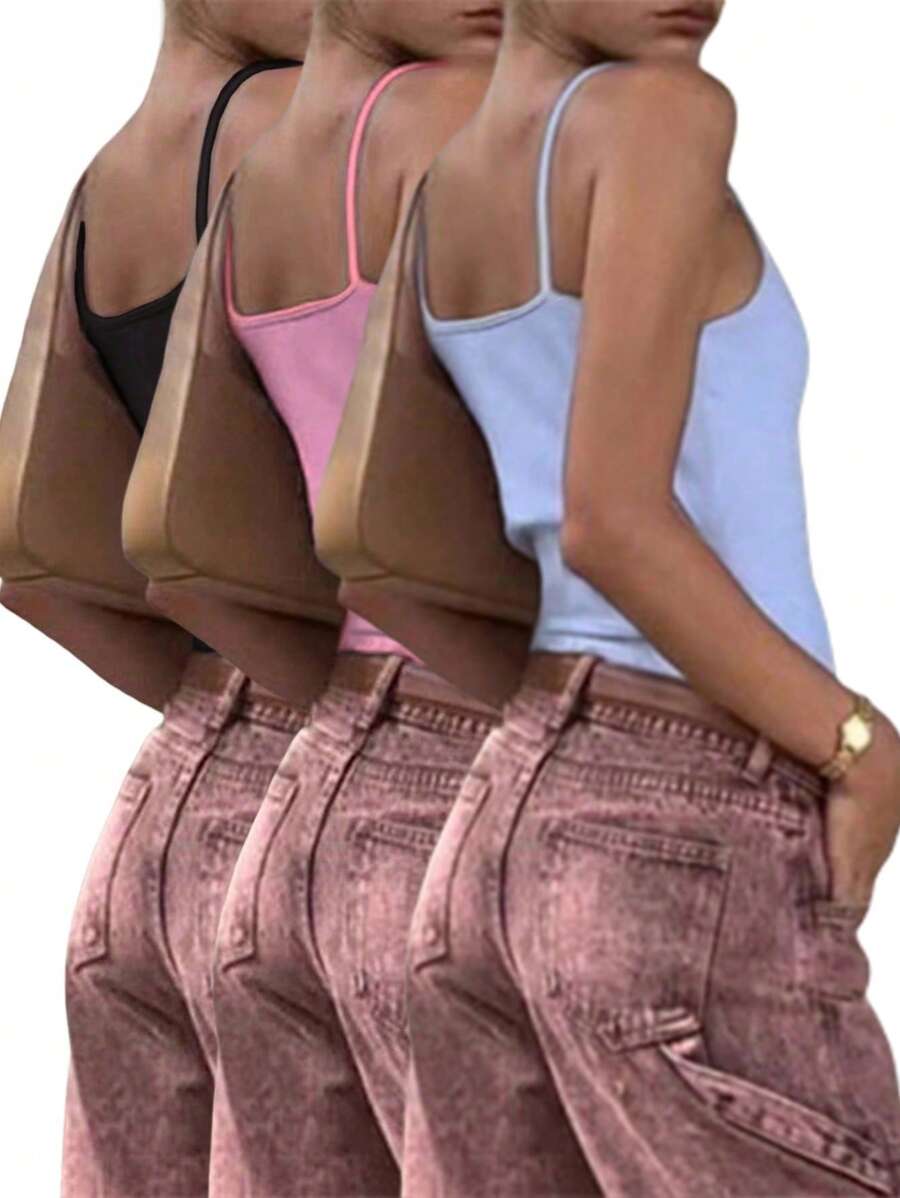 INAWLY Solva Top Halterneck cropped Casual para o Verão