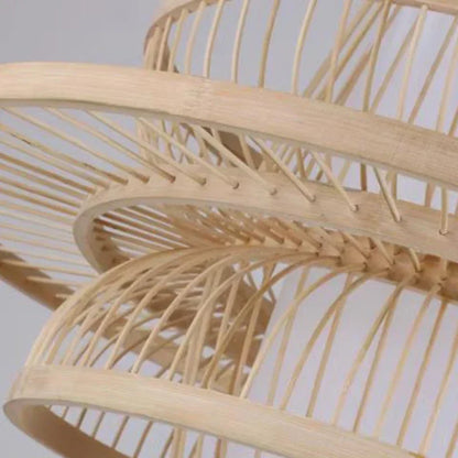 Nordic Bamboo Pendant Light – Handcrafted Ceiling Lamp for Bedrooms & Cosy Interiors