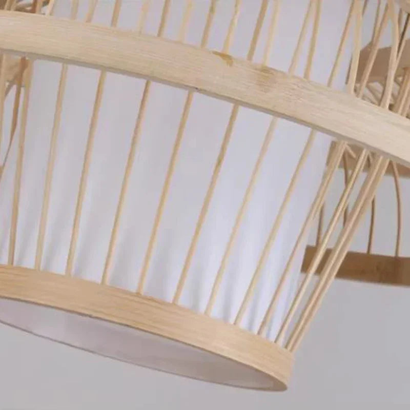 Nordic Bamboo Pendant Light – Handcrafted Ceiling Lamp for Bedrooms & Cosy Interiors