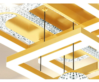 Moderne LED Deckenleuchte mit Fernbedienung – Dimmbares Deckenlicht für Schlafzimmer, Küche und Wohnzimmer