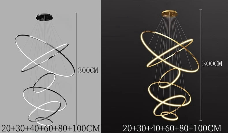 Moderne LED Pendelleuchte für Esszimmer – Acryl Hängelampe mit Touch-Schalter, 30m² Beleuchtung, inklusive Leuchtmittel
