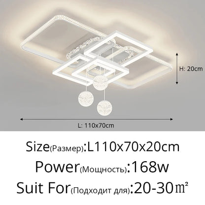 Moderne LED Deckenleuchte mit Fernbedienung – Dimmbares Deckenlicht für Schlafzimmer, Küche und Wohnzimmer