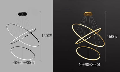 Moderne LED Pendelleuchte für Esszimmer – Acryl Hängelampe mit Touch-Schalter, 30m² Beleuchtung, inklusive Leuchtmittel