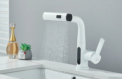 Intelligenter Wasserhahn mit Temperaturanzeige – Eleganz und Technik für Ihr Badezimmer