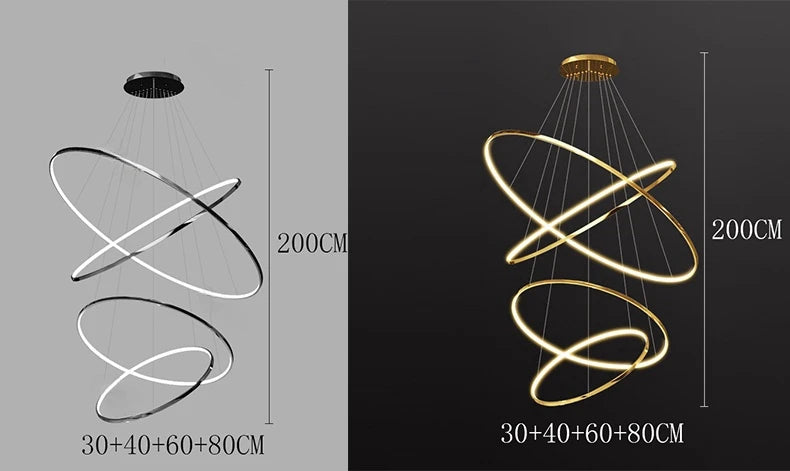 Moderne LED Pendelleuchte für Esszimmer – Acryl Hängelampe mit Touch-Schalter, 30m² Beleuchtung, inklusive Leuchtmittel