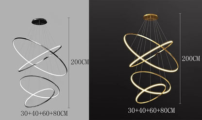 Moderne LED Pendelleuchte für Esszimmer – Acryl Hängelampe mit Touch-Schalter, 30m² Beleuchtung, inklusive Leuchtmittel