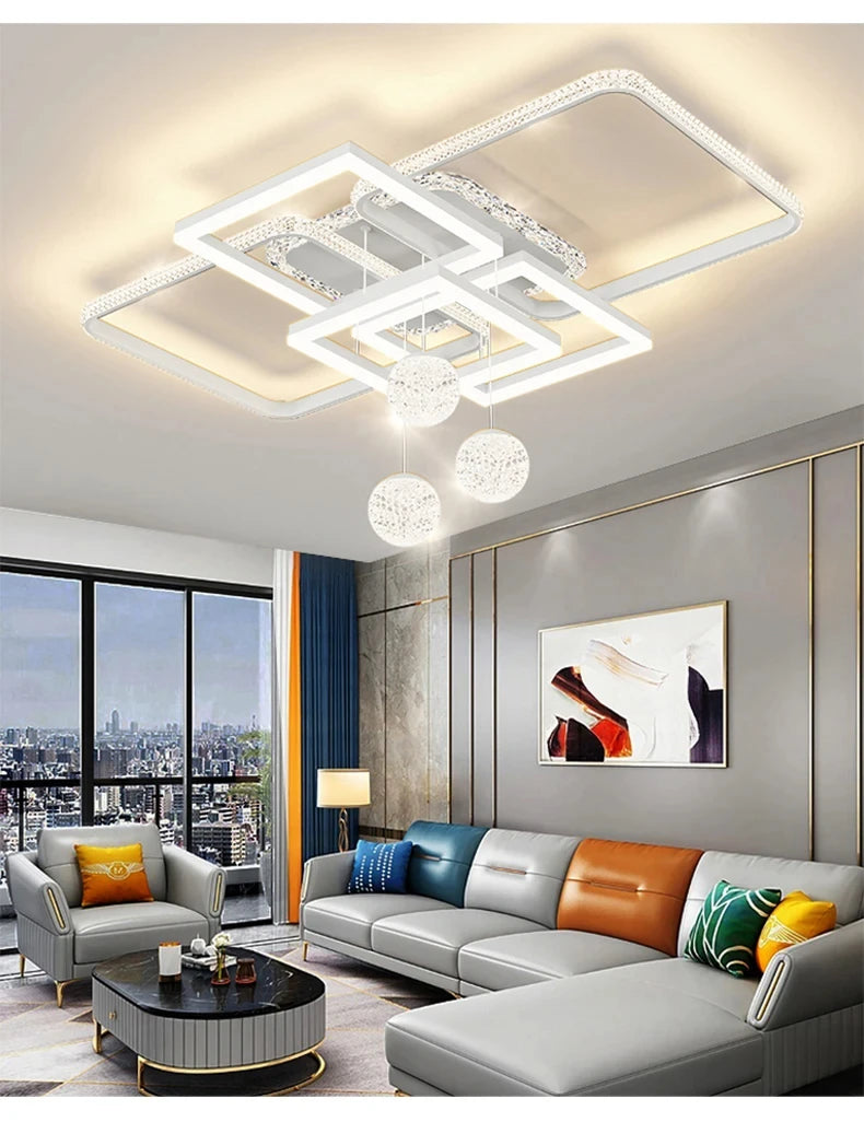 Moderne LED Deckenleuchte mit Fernbedienung – Dimmbares Deckenlicht für Schlafzimmer, Küche und Wohnzimmer