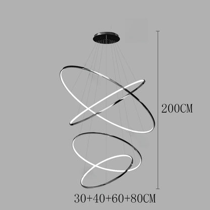 Moderne LED Pendelleuchte für Esszimmer – Acryl Hängelampe mit Touch-Schalter, 30m² Beleuchtung, inklusive Leuchtmittel