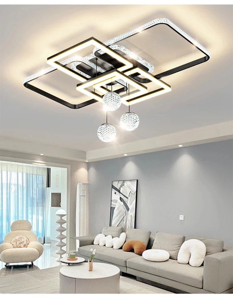 Moderne LED Deckenleuchte mit Fernbedienung – Dimmbares Deckenlicht für Schlafzimmer, Küche und Wohnzimmer