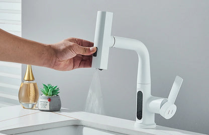 Intelligenter Wasserhahn mit Temperaturanzeige – Eleganz und Technik für Ihr Badezimmer