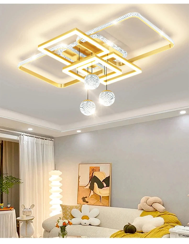 Moderne LED Deckenleuchte mit Fernbedienung – Dimmbares Deckenlicht für Schlafzimmer, Küche und Wohnzimmer