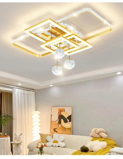 Moderne LED Deckenleuchte mit Fernbedienung – Dimmbares Deckenlicht für Schlafzimmer, Küche und Wohnzimmer