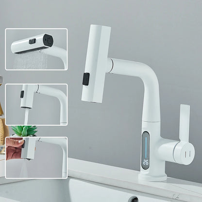 Intelligenter Wasserhahn mit Temperaturanzeige – Eleganz und Technik für Ihr Badezimmer