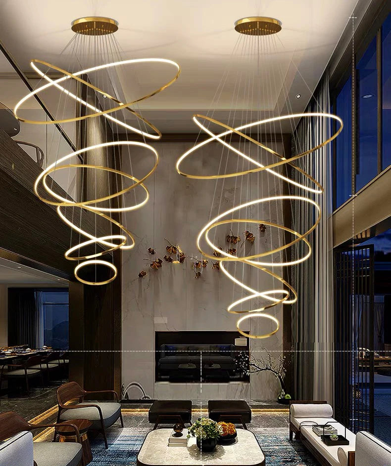 Moderne LED Pendelleuchte für Esszimmer – Acryl Hängelampe mit Touch-Schalter, 30m² Beleuchtung, inklusive Leuchtmittel