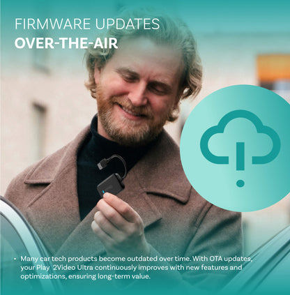 2026 New Release Plav2Video Ultra  | Wireless CarPlay & Android Auto All-in-1 Adapter with App Hub